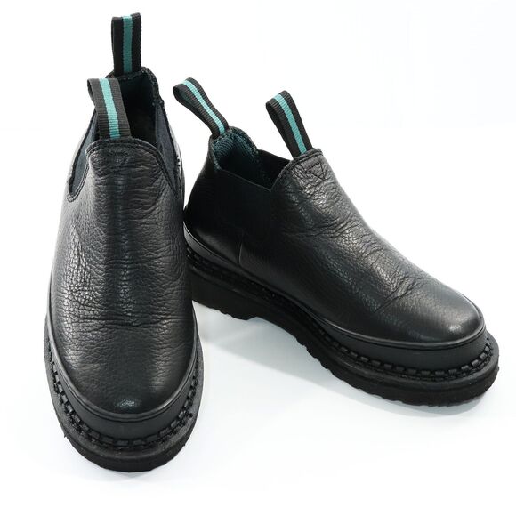 Georgia Boot Women's Giant Romeo Leather Boots size 5.5 Black G3060 Slip-On - Picture 1 of 10